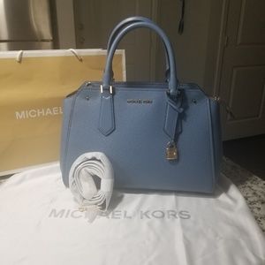 MK LG LEATHER  SATCHEL